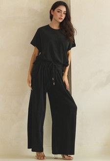 ETA 05/28/26 - Relaxed Soft Stretch Top and Wide-Leg Pant Set style 5