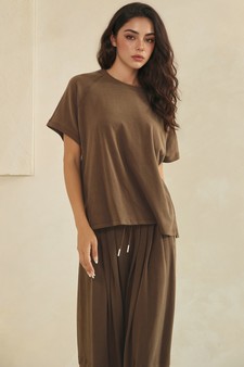 ETA 05/28/26 - Relaxed Soft Stretch Top and Wide-Leg Pant Set style 4