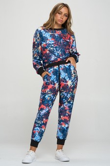 Women’s Floral Illusion Loungewear Set