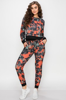 Women’s Trendy Printed Loungewear Set