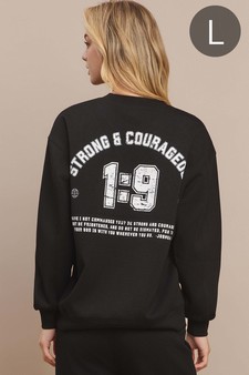 Women's Strong & Courageous Ultra Comfy Pullover Sweatshirt (Open Pack)