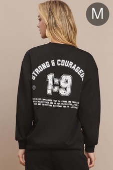 Women's Strong & Courageous Ultra Comfy Pullover Sweatshirt (Open Pack)