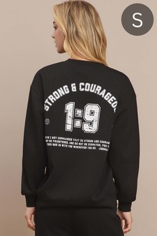 Women's Strong & Courageous Ultra Comfy Pullover Sweatshirt (Open Pack)