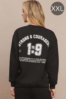Women's Strong & Courageous Ultra Comfy Pullover Sweatshirt (Open Pack)