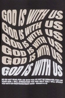 God Is With Us Ultra Comfy Pullover Sweatshirt (Open Pack) style 5