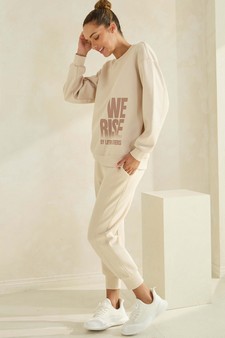 We Rise by Lifting Others Ultra Comfy Jogger Set style 3
