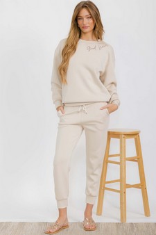 Women's Jesus Saves Ultra Comfy Jogger Set style 2