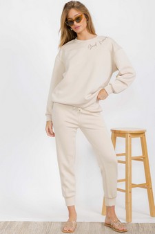 Women's Jesus Saves Ultra Comfy Jogger Set style 5