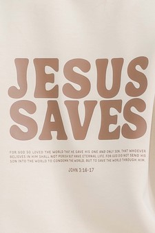 Women's Jesus Saves Ultra Comfy Pullover Sweatshirt (Open Pack) style 5