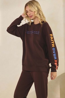 ETA 07/17/25 - Women's Faith Over Fear Ultra Comfy Jogger Set style 3