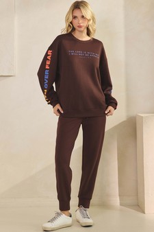 ETA 07/17/25 - Women's Faith Over Fear Ultra Comfy Jogger Set style 5