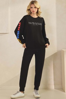ETA 07/10/25 - Women's Faith Over Fear Ultra Comfy Pullover Sweatshirt (Open Pack) style 5