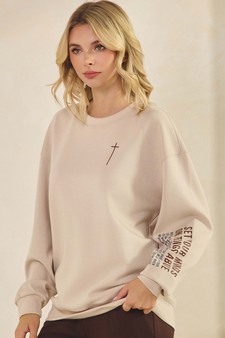 Women's Set Your Minds On Things Above Ultra Comfy Pullover Sweatshirt (Open Pack) style 3
