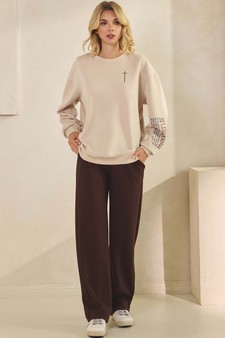Women's Set Your Minds On Things Above Ultra Comfy Pullover Sweatshirt (Open Pack) style 5