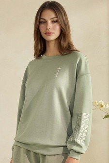 Women's Set Your Minds On Things Above Ultra Comfy Pullover Sweatshirt (Open Pack)