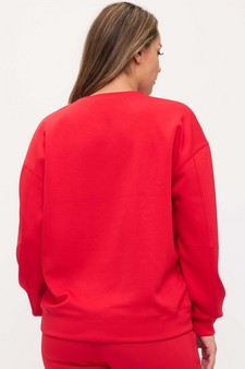 Women's SnowFlake Wonderland UltraComfy Graphic Pullover Sweatshirt (Open Pack) style 2