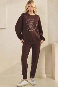 ETA 12/29/25 Women's Healing isn't Linear Ultra Comfy Pullover Sweatshirt (Open Pack) style 3