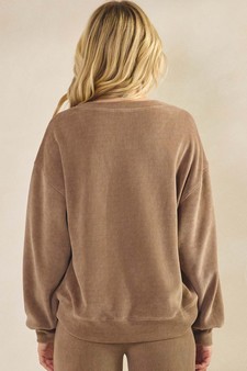 ETA 10/04/25 Women's God Is Love Corduroy Pullover Graphic Sweatshirt (Open Pack) style 2