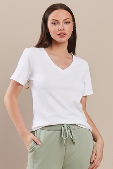 Women’s V-Neck Cotton T-shirt