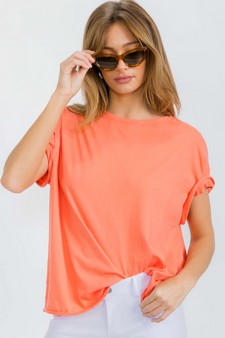 Women's The Essential Raw Edge Tee style 4