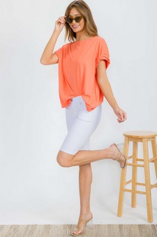 Women's The Essential Raw Edge Tee style 5