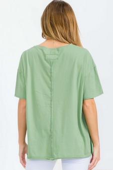 Women's The Essential Raw Edge Tee style 2
