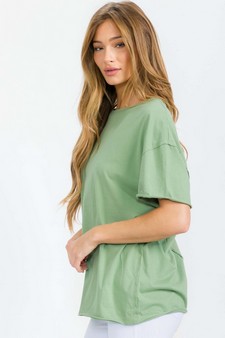 Women's The Essential Raw Edge Tee style 3