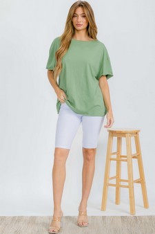 Women's The Essential Raw Edge Tee style 5