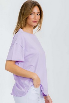 Women's The Essential Raw Edge Tee style 3