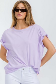 Women's The Essential Raw Edge Tee style 4