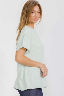 Women's The Essential Raw Edge Tee style 3
