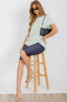 Women's The Essential Raw Edge Tee style 5