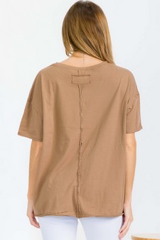 Women's The Essential Raw Edge Tee style 2