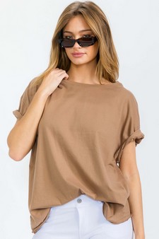 Women's The Essential Raw Edge Tee style 4