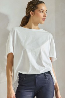 Women's The Essential Raw Edge Tee style 4