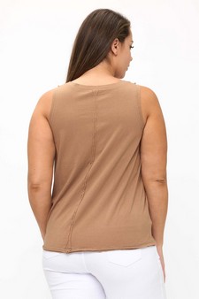 The Classic Soft Cotton Raw Edge Top style 2