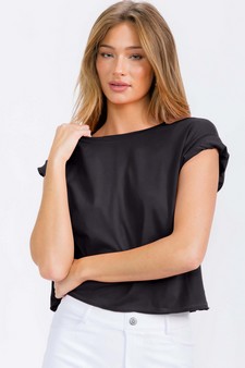 Women's The Essential Raw Edge Short Tee style 4