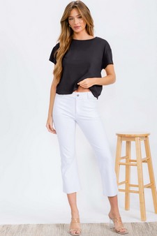Women's The Essential Raw Edge Short Tee style 5