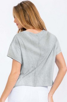 Women's The Essential Raw Edge Short Tee style 2