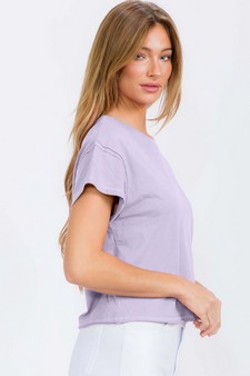 Women's The Essential Raw Edge Short Tee style 3