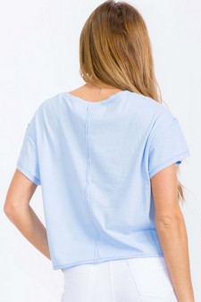 Women's The Essential Raw Edge Short Tee style 2