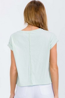 Women's The Essential Raw Edge Short Tee style 2