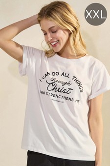 I Can Do All Things Graphic Cotton T-Shirt (XXL only)