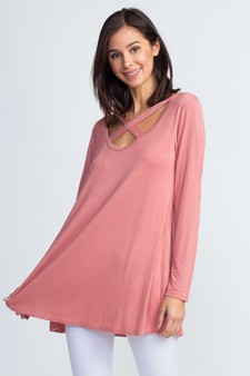 Women's Criss-Cross Long Sleeve Top style 2