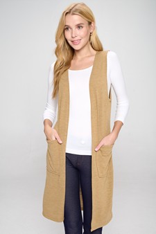 Women’s Layering Essential Sleeveless Knit w/Pockets