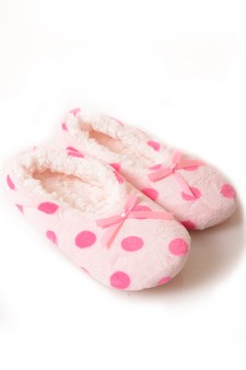 Women's Patterned Faux Sherpa Lined Slippers