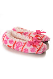 Women's Plush Reindeer Pattern Slippers