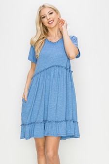 Women’s Flared Hem Layered Dress