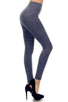 Navy Fleece Leggings  [Athleisure pants]