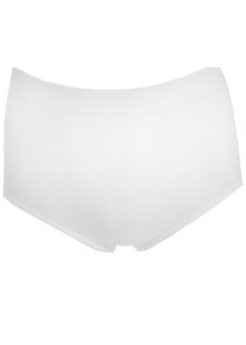 WOMENS COTTON BLEND SEAMLESS BODY CONTROL UNDERWEAR WHITE